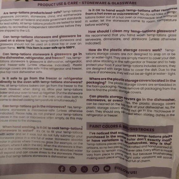 temp-tations® 'Floral Lace' Green Shamrock Clover 8oz set of 2 Ramekins - Picture 6 of 6